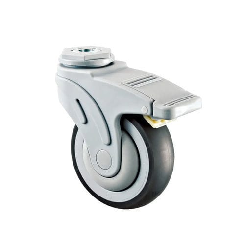 Rad für Krankenhausbett - M401-075DK - Longfen Caster - mit Bremse / mit Rostschutz / schwenkbar