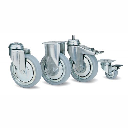 Rad für Krankenhauswagen - Humphries Casters - Edelstahl / mit Bremse / schwenkbar