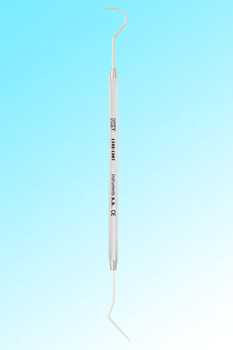 Diagnose-Dentalsonde - 1102-1307 - New Surgical Instruments Co. - doppelt / Edelstahl