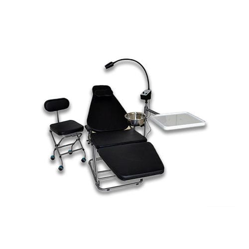 Tragbarer Zahnarztstuhl - DU32L - Jiangsu Dynamic Medical Technology - schwarz / höhenverstellbar