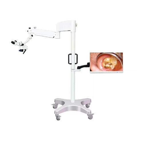 Dental-Operationsmikroskop - DOM-100 - Jiangsu Dynamic Medical Technology - auf Rollen