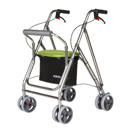 Rollator mit 4 Rädern - Kanguro F1 - Forta - Fabricaciones Ortopédicas Albacete - mit Sitz / mit Korb / höhenverstellbar