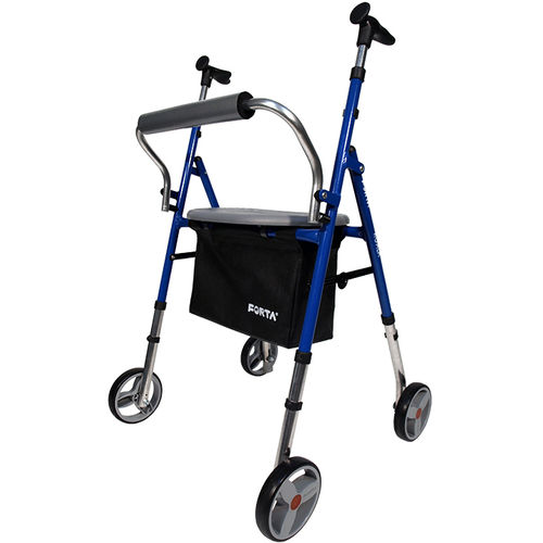 Rollator mit 4 Rädern - Koala - Forta - Fabricaciones Ortopédicas Albacete - mit Sitz / mit Korb / höhenverstellbar