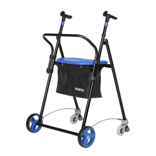 Rollator mit 4 Rädern - AIR-ON Plus - Forta - Fabricaciones Ortopédicas Albacete - mit Sitz / mit Korb / mit Armlehnen