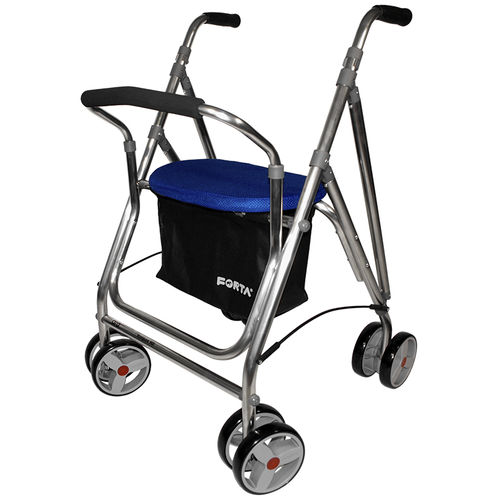 Rollator mit 4 Rädern - Kanguro HD - Forta - Fabricaciones Ortopédicas Albacete - mit Sitz / mit Korb / höhenverstellbar