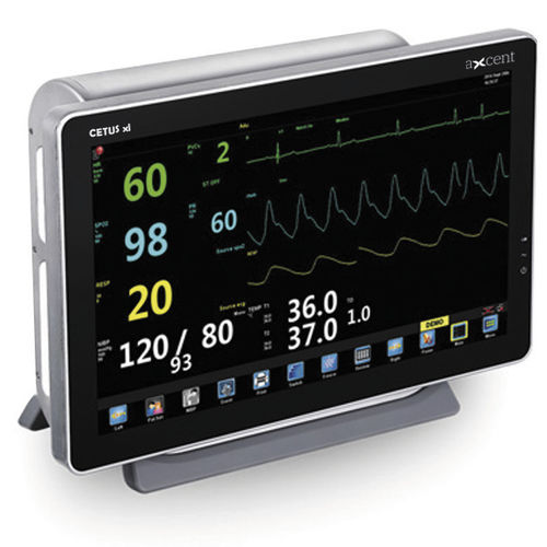 Tischgerät-Patientenmonitor - CETUS xl  - aXcent medical - EKG / RESP / TEMP