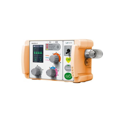 Notfallbeatmungsgerät - MUSCA x1 - aXcent medical - Transport / CPAP / mit intermittierendem positivem Druck