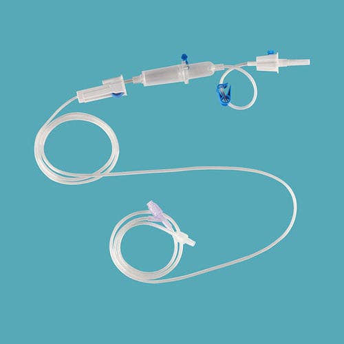 Infusionsset mit Tropfkammer - IV-03 - Taizhou Safefusion Medical Instruments - mit Y-Verbinder / mit Absperrhahn / mit latexfreien Komponenten