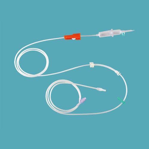 Infusionsset mit Tropfkammer - IVP-052 - Taizhou Safefusion Medical Instruments - mit Y-Verbinder / mit Absperrhahn / mit latexfreien Komponenten