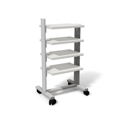Medizinischer Wagen - STA 05 - Juventas - für Transport / Aluminium / 4 Regalbretter