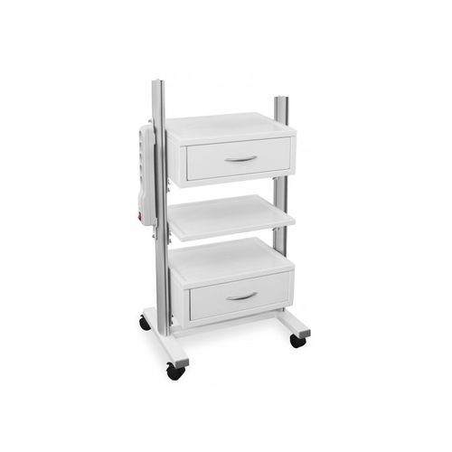 Medizinwagen Mit Monitorhalterung & Scanner-Halter - Mobiler Laborwagen Für Praxis & Salon