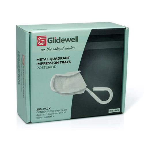 Dentaler Abdrucklöffel / Dental unten - Metal Quadrant - Glidewell Direct - obere / regelbar