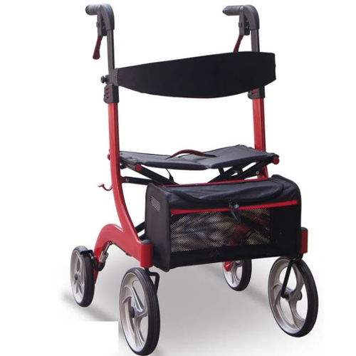 Rollator mit 4 Rädern - JL9189L - Jianlian Homecare Products - Aluminiumrahmen / mit Sitz / mit Korb
