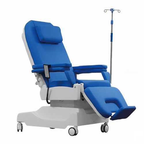 Elektrischer Blutentnahmesessel - AG-XD206B  - Jiangsu Aegean Technology - auf Rollen / mit Fußstütze