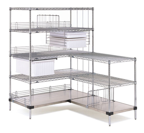 Modulares Regal - SUPER ERECTA METRO - WEPPES Solutions - offene Bauweise
