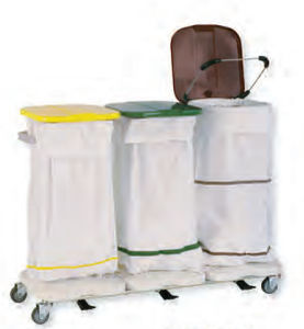 Reinigungs-Sackhalterwagen - AISY-BAG 3 - WEPPES Solutions - Wäscherei / 3 Säcke