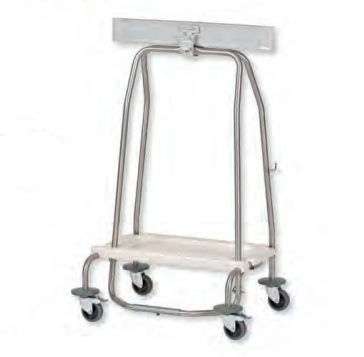 Reinigungswagen - AISY-CLAP - WEPPES Solutions - Edelstahl / Abfallsackhalter / 1 Sack