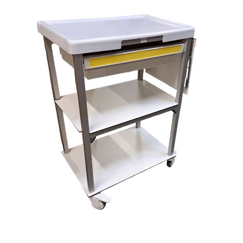 Pflegewagen - WEELIGHT - WEPPES Solutions - Aluminium / mit Schublade / modular