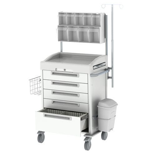 Medizinischer Wagen - JET'CART   - WEPPES Solutions - Mehrzweck / Pflege / mit Abfalleimer