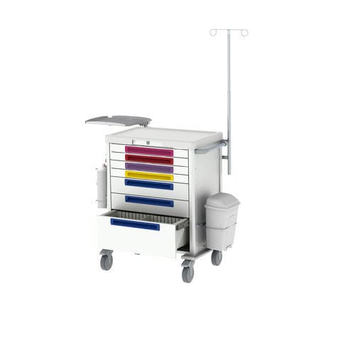 Wagen für Kliniken - JETCART - WEPPES Solutions - Notfall / für Instrumente / Geräte