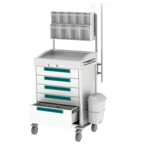 Wagen für Kliniken - JETCART - WEPPES Solutions - für Anästhesie / für Intensivpflege / chirurgisch