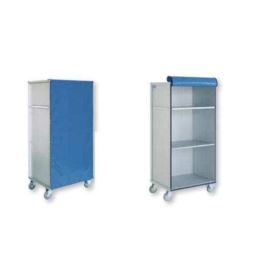 Sackhalterwagen für dreckige Wäsche - AISY-DISTRI - WEPPES Solutions - für saubere Wäsche / medizinisch / mit Regal