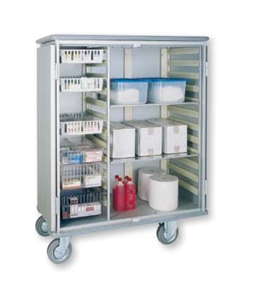 Abstellschrank - 3150 CR - WEPPES Solutions - für Krankenhaus / mit Regal / auf Rollen