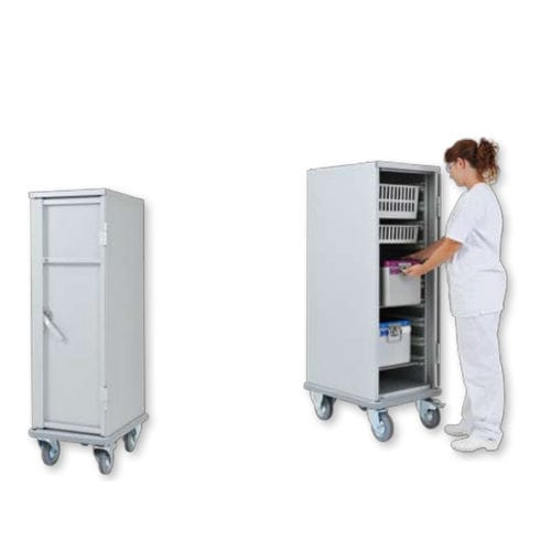 Abstellschrank - 2170 CR - WEPPES Solutions - für Krankenhaus / auf Rollen / mit Regal