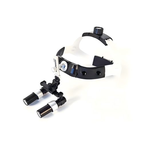 Kopfbandlupe - PKYH-600X - Nanchang Micare Medical Equipment - mit Stirnleuchte / mit Flip-up-Funktion