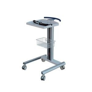 Medizinischer Wagen - ETA1050 - Clebermed - für Monitor / für EKG / Metall