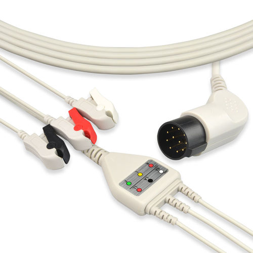 EKG-Kabel / 5 Adern - EA075C3A - Med-link Electronics Tech - 3-Kabel / für Nihon Kohden / wiederverwendbar