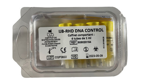 Reagenzkit zur Qualitätskontrolle - IJB‐RHD DNA CONTROL - Institut de Biotechnologies Jacques Boy - Serum / Plasma / für RT-PCR