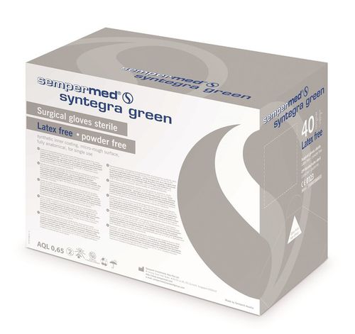 Handschuh ohne Latex - syntegra green - Sempermed Industrial - Polyisopren / chirurgisch / puderfrei