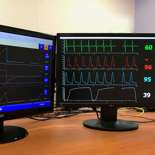 Trainingssimulator - VentiSim - e-medys - für künstliche Beatmung / EKG / Atmung