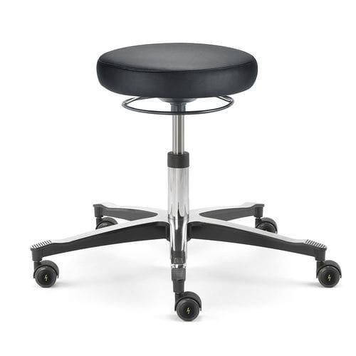 Hocker für Reinraum - 20751-19851 - Dastex - höhenverstellbarer / drehbar / auf Rollen