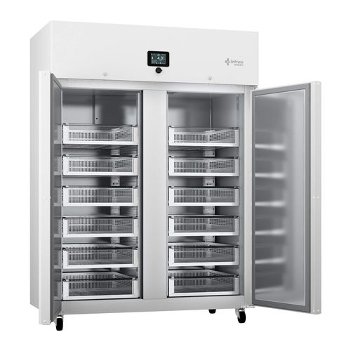 Kühlschrank für Blutbanken - BBMD130S - Infrico - für Gesundheitseinrichtungen / vertikal / auf Rollen