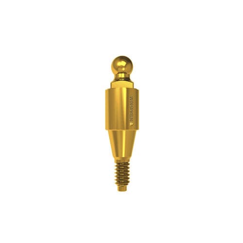 Implantat-Abutment / Titan - NTA IMPLANT - Kugel / gerade