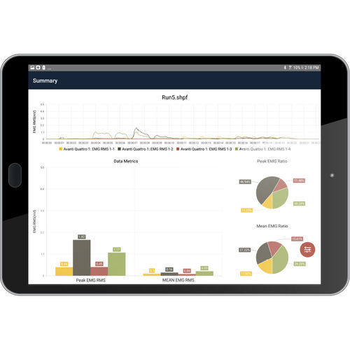 Software-Modul / Analyse - Delsys - Reporting / für EMG / Android