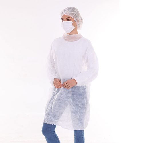 Unisex-Besucherkittel - SUBMED - weiß
