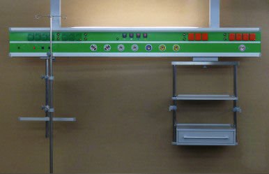 Wandmontierte Versorgungseinheit - BRIDGE - LeoCon Group - horizontal / vertikal / für die Intensivstation