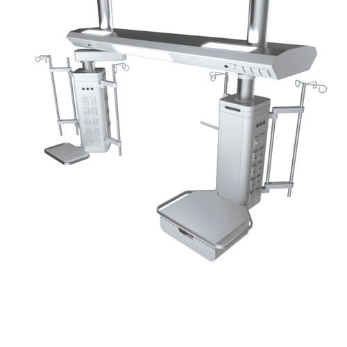 Verteilerbalken - Silbermann Technologies - deckenmontiert / für Intensivpflege / mit Gondel