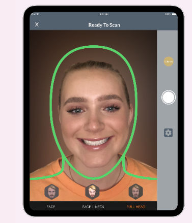 IOS-Applikation / Gesichtsmodellierung - FaceApp Pro - Bellus3D - Erfassung / Dental / für Tablet-PC