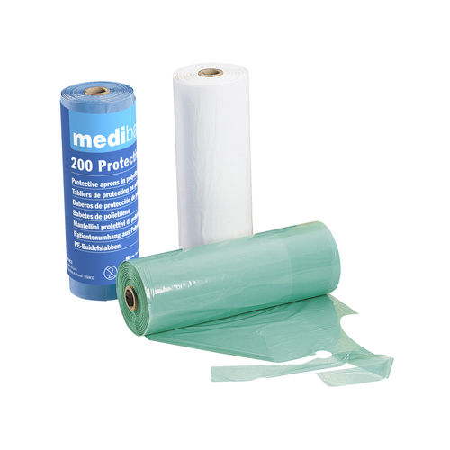 Medizinischer Latz / zum Einmalgebrauch - 5-513 - MEDIBASE - für Erwachsene / blau / grün