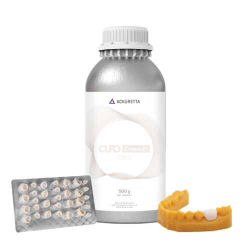 Zahnmedizinisches Material / Harz - CURO Crown - Ackuretta Technologies LLC - zur Dentalrestaurierung / für Dentalkronen / für Zahnbrücken