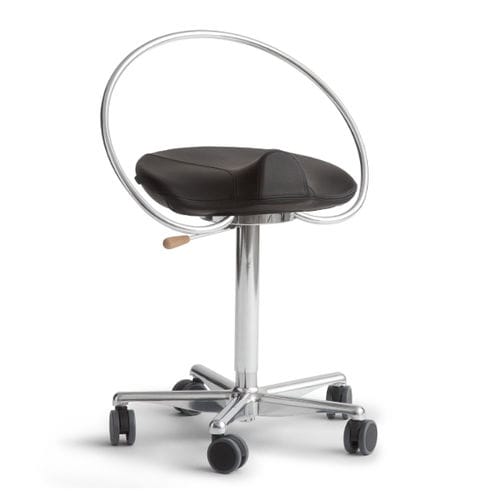 Dentalhocker - InCharge Office Flex - Dynamostol - höhenverstellbar / auf Rollen / schwarz