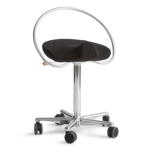 Dentalhocker - InCharge Office - Dynamostol - höhenverstellbar / auf Rollen / schwarz
