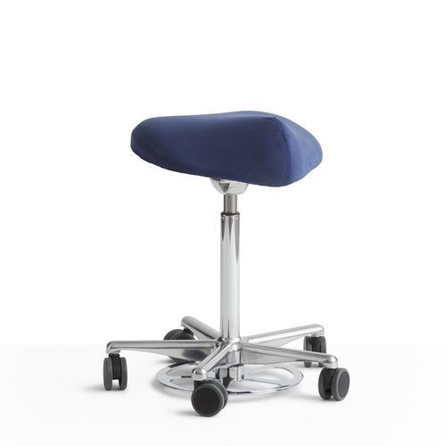 Dentalhocker - Classic - Dynamostol - höhenverstellbar / auf Rollen / schwarz