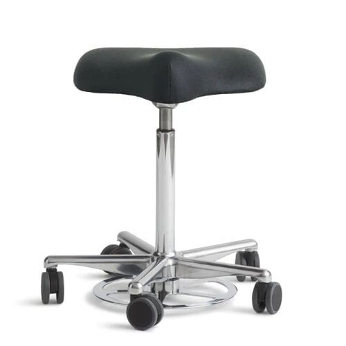 Dentalhocker - ReForm foot-operated - Dynamostol - höhenverstellbar / auf Rollen / schwarz