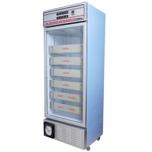 Kühlschrank für Blutbanken - BR 500 - Hi Tech Instruments - vertikal / 1 Tür / mit Glastür
