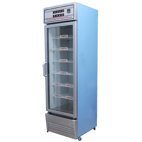 Kühlschrank für Blutbanken - BR 350 - Hi Tech Instruments - vertikal / auf Rollen / 1 Tür